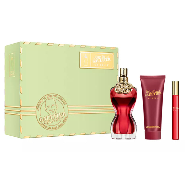 Jean Paul Gaultier La Belle Eau De Perfume Spray 100ml Set 3 Pieces 2021 - PerfumezDirect®