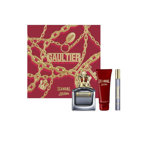 Jean Paul Gaultier Scandal for Him Eau de Toilette Spray 100ml Set 3 Pieces - PerfumezDirect®
