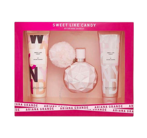 Ariana Grande Sweet Like Candy Gift Set 100ml EDP + 100ml Shower Gel + 100ml Body Lotion - PerfumezDirect®