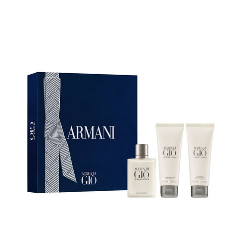 Armani Acqua Di Gio Pour Homme Edt Spray 50ml Set 3 Pieces - PerfumezDirect®