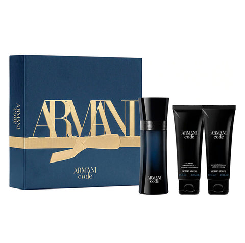 Armani Code Pour Homme Giftset Edt Spray 50ml Set 3 Pieces - PerfumezDirect®