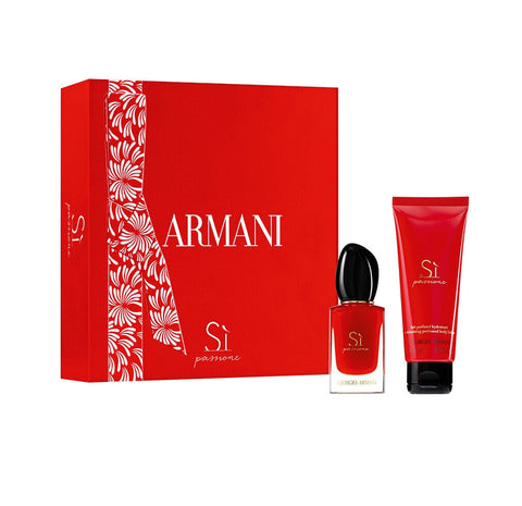 Armani Si Passione Edp Spray 30ml Body Lotion 75ml Gift Set - PerfumezDirect®