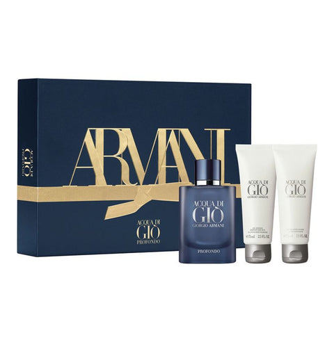 Armani Acqua Di Gio Pour Homme Edp Spray 75ml Set 3 Pieces - PerfumezDirect®