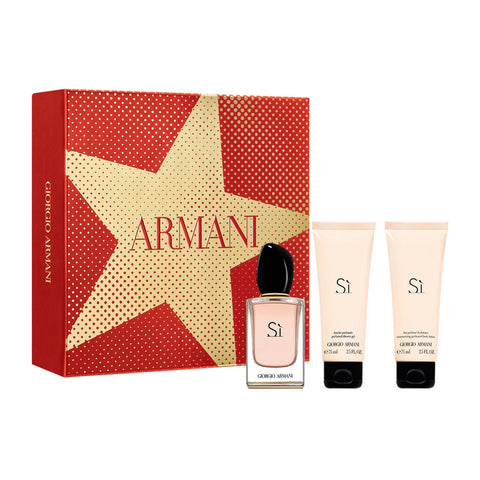 Armani Si Edp 50ml Giftset Body Lotion 75ml Shower Gel for Her - PerfumezDirect®