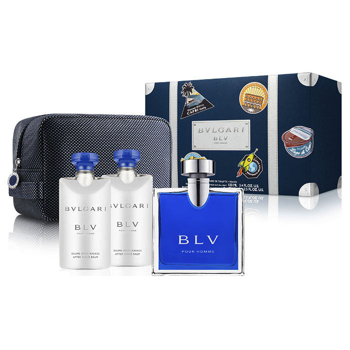 Bvlgari BLV Pour Homme Eau De Toilette 100ml Set 3 Pieces - PerfumezDirect®