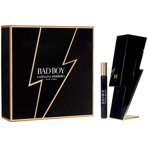 Carolina Herrera Bad Boy Gift Set 100ml EDT + 10ml EDT - PerfumezDirect®