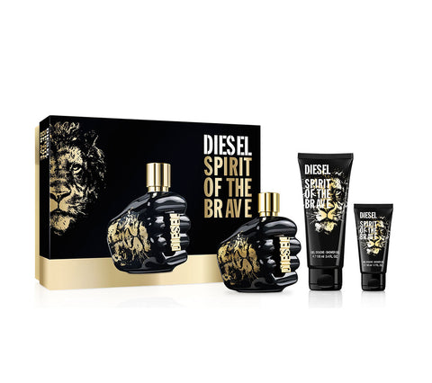 Diesel Spirit of The Brave Edt 125ml Perfume Set 3 Pieces - PerfumezDirect®