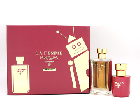 Prada La Femme Intense Gift Set Edp 100ml Perfume Satin Body Lotion 100ml New - PerfumezDirect®