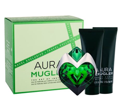 Thierry Mugler Aura Edp Spray 50ml Set 3 Pieces - PerfumezDirect®