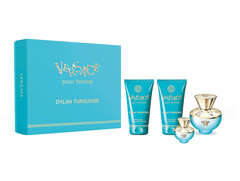 Versace Pour Femme Dylan Turquoise 100ml EDT Gift Set 4 Pieces - PerfumezDirect®
