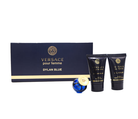 Versace Dylan Blue Femme Gift Set Edt 5ml + Body Lotion 25ml Shower Gel - PerfumezDirect®