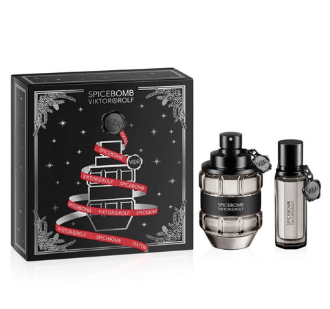 Viktor & Rolf Spicebomb Christmas Gift Set 90ml EDT + 20ml EDT - PerfumezDirect®