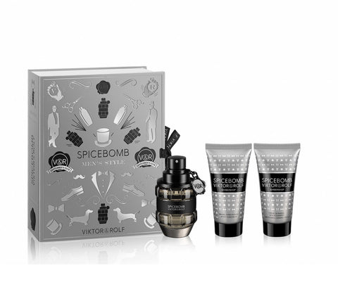 Viktor & Rolf Spicebomb Pour Homme Edt Spray 50ml Set 3 Pieces 2021 - PerfumezDirect®