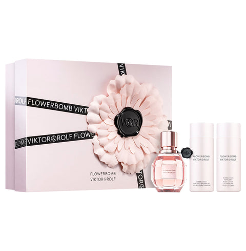 Viktor & Rolf Flowerbomb Giftset Edp 30ml Perfume Body Lotion Shower Gel - PerfumezDirect®