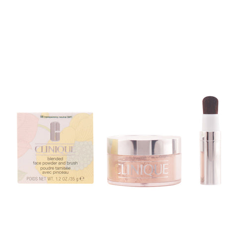 Clinique BLENDED face powder&brush #08-transparency neutral 35 gr - PerfumezDirect®