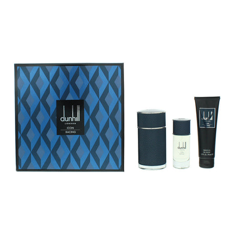 Dunhill Icon Racing Blue Gift Set 100ml EDP + 30ml EDP + 90ml Shower Gel - PerfumezDirect®
