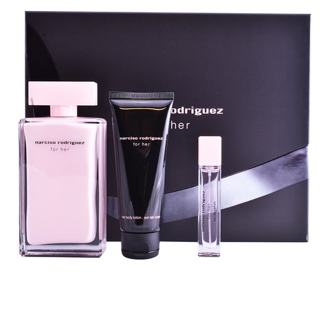 Narciso Rodriguez For Her Eau De Perfume Spray 100ml Set 3 Pieces 2018 - PerfumezDirect®