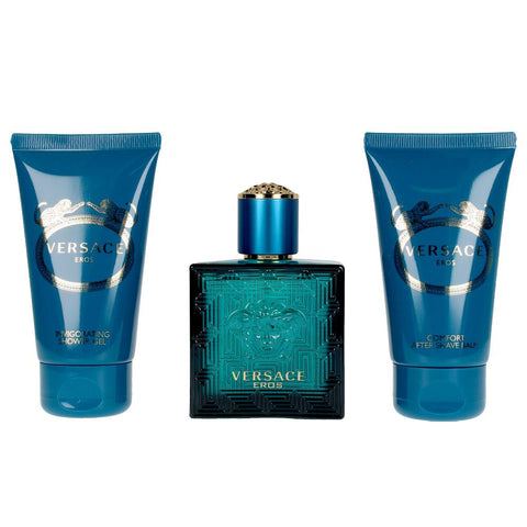 Versace Eros Edt 50ml Spray Gift Set 3 Pieces - PerfumezDirect®