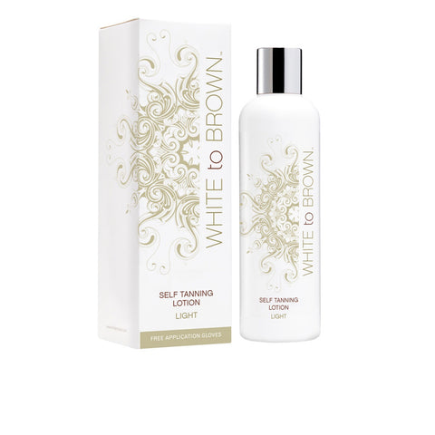 WHITE TO BROWN SELF TANNING lotion #light 250 ml - PerfumezDirect®