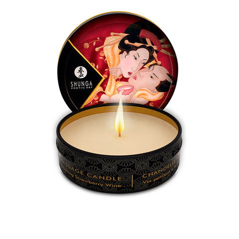 SHUNGA MINI candle de masaje #fresas cava 30 ml - PerfumezDirect®