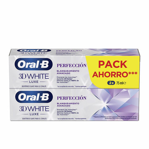 ORAL-B 3D WHITE LUXE PERFECCION pasta dentífrica 2 x 75 ml - PerfumezDirect®