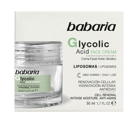 BABARIA GLYCOLIC ACID crema facial renovación celular 50 ml - PerfumezDirect®