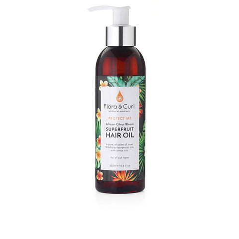 FLORA AND CURL PROTECT ME african citrus superfruit hair oil 200 ml - PerfumezDirect®