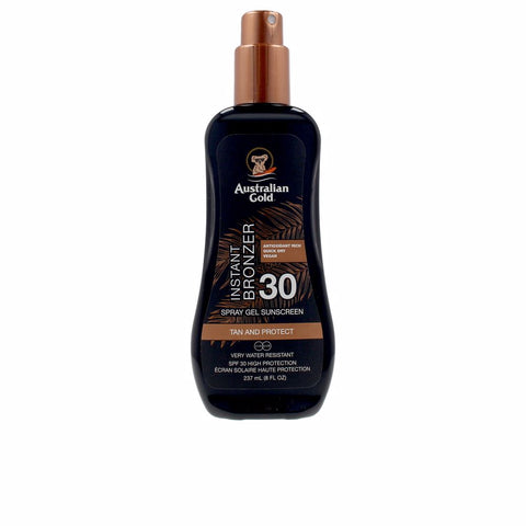 AUSTRALIAN GOLD SUNSCREEN SPF30 spray gel with instant bronzer 237 ml - PerfumezDirect®