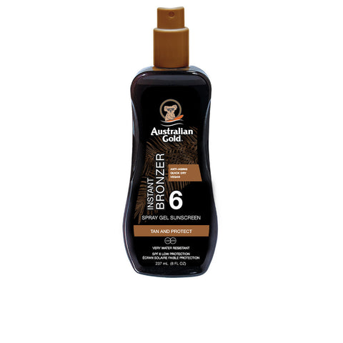 AUSTRALIAN GOLD SUNSCREEN SPF6 spray gel with instant bronzer 237 ml - PerfumezDirect®
