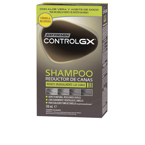 JUST FOR MEN CONTROL GX champú reductor de canas 118 ml - PerfumezDirect®