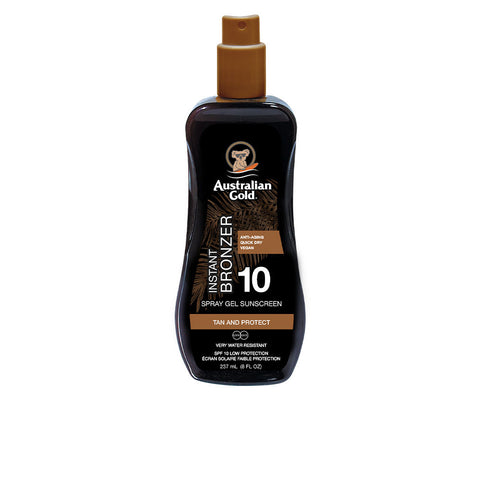 AUSTRALIAN GOLD SUNSCREEN SPF10 spray gel with instant bronzer 237 ml - PerfumezDirect®