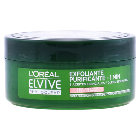 L Oreal Make Up ELVIVE PHYTOCLEAR ANTICASPA mask pre-champú 150 ml - PerfumezDirect®