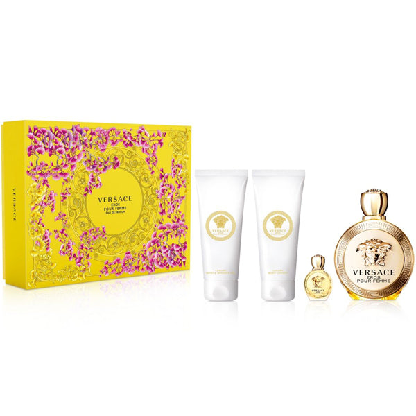 Versace Eros Pour Femme Gift Set 4 Pieces - PerfumezDirect®